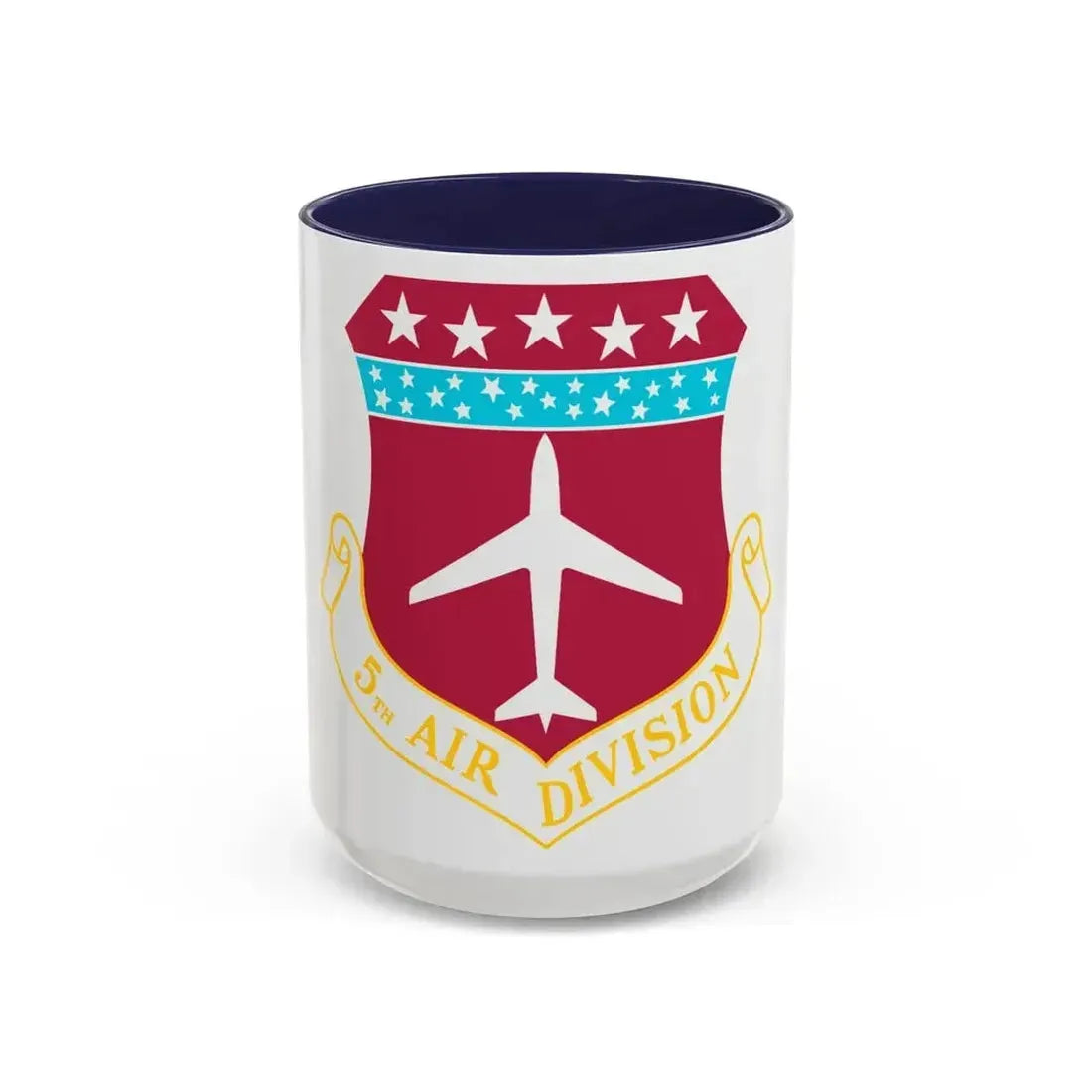 5th Air Division (U.S. Air Force) Accent Coffee Mug 15oz Navy - Go Mug Yourself