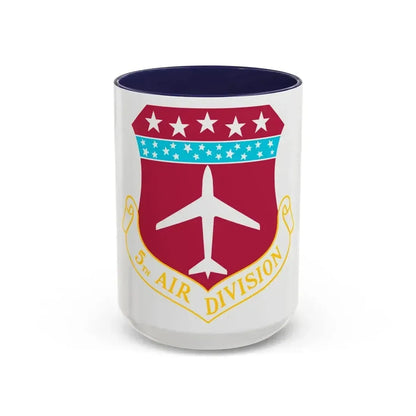 5th Air Division (U.S. Air Force) Accent Coffee Mug 15oz Navy - Go Mug Yourself