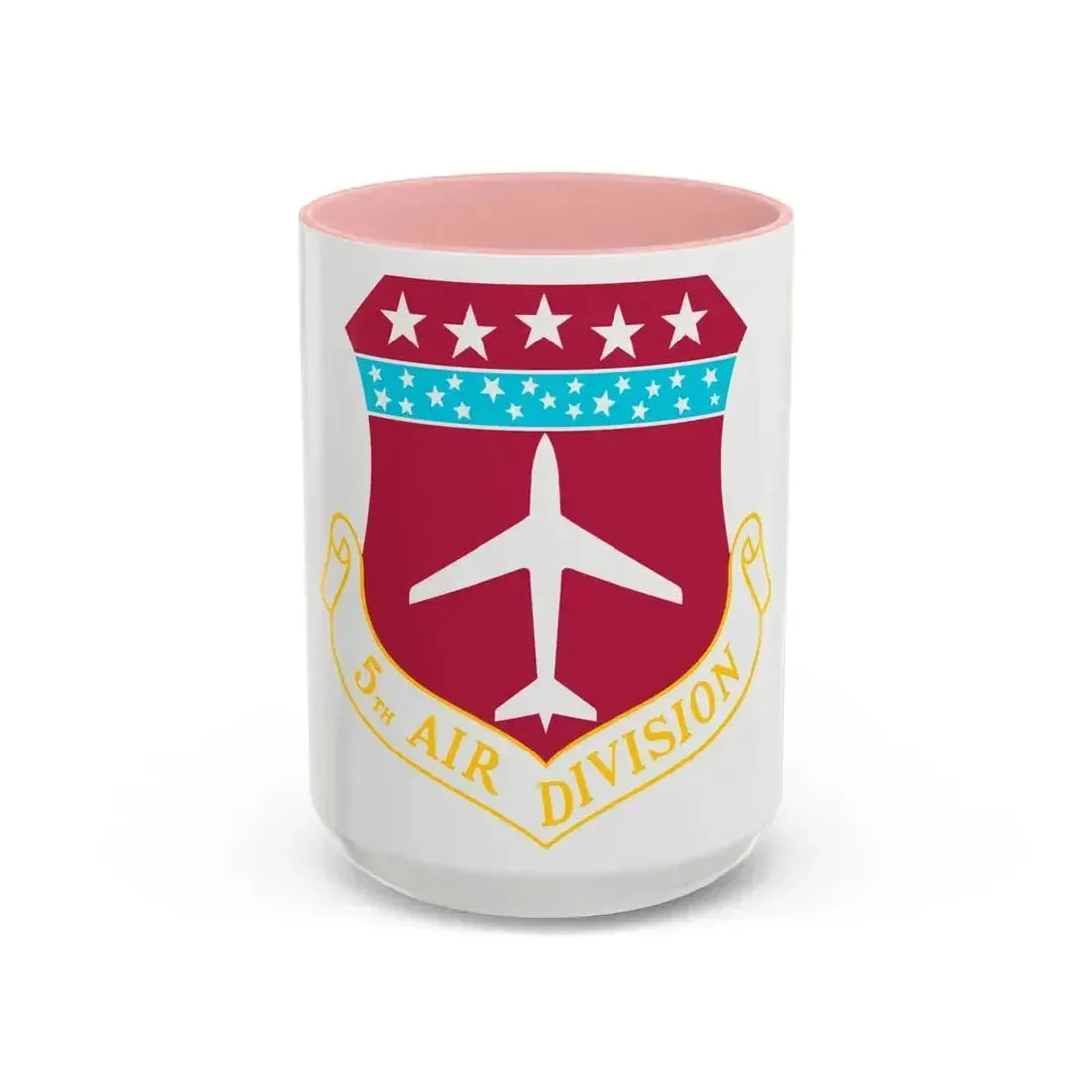 5th Air Division (U.S. Air Force) Accent Coffee Mug 15oz Pink - Go Mug Yourself