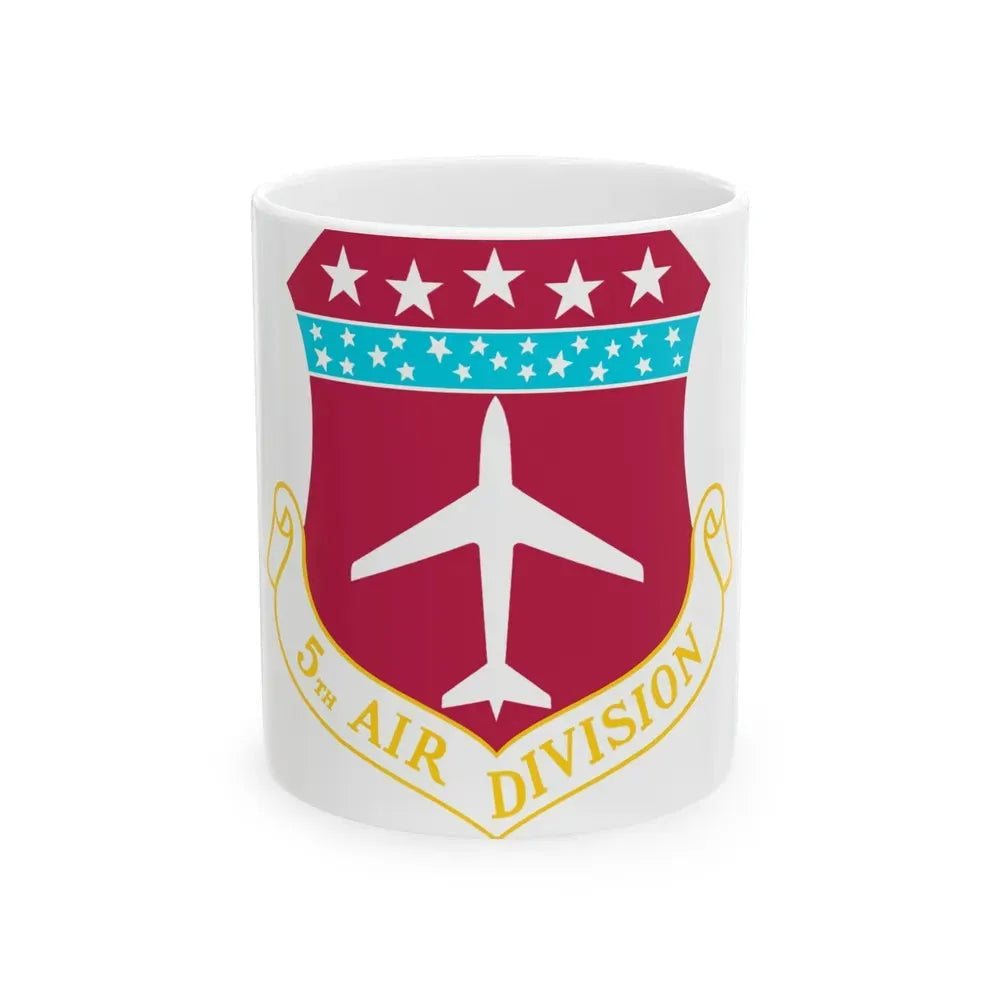 5th Air Division (U.S. Air Force) White Coffee Mug 11oz - Go Mug Yourself