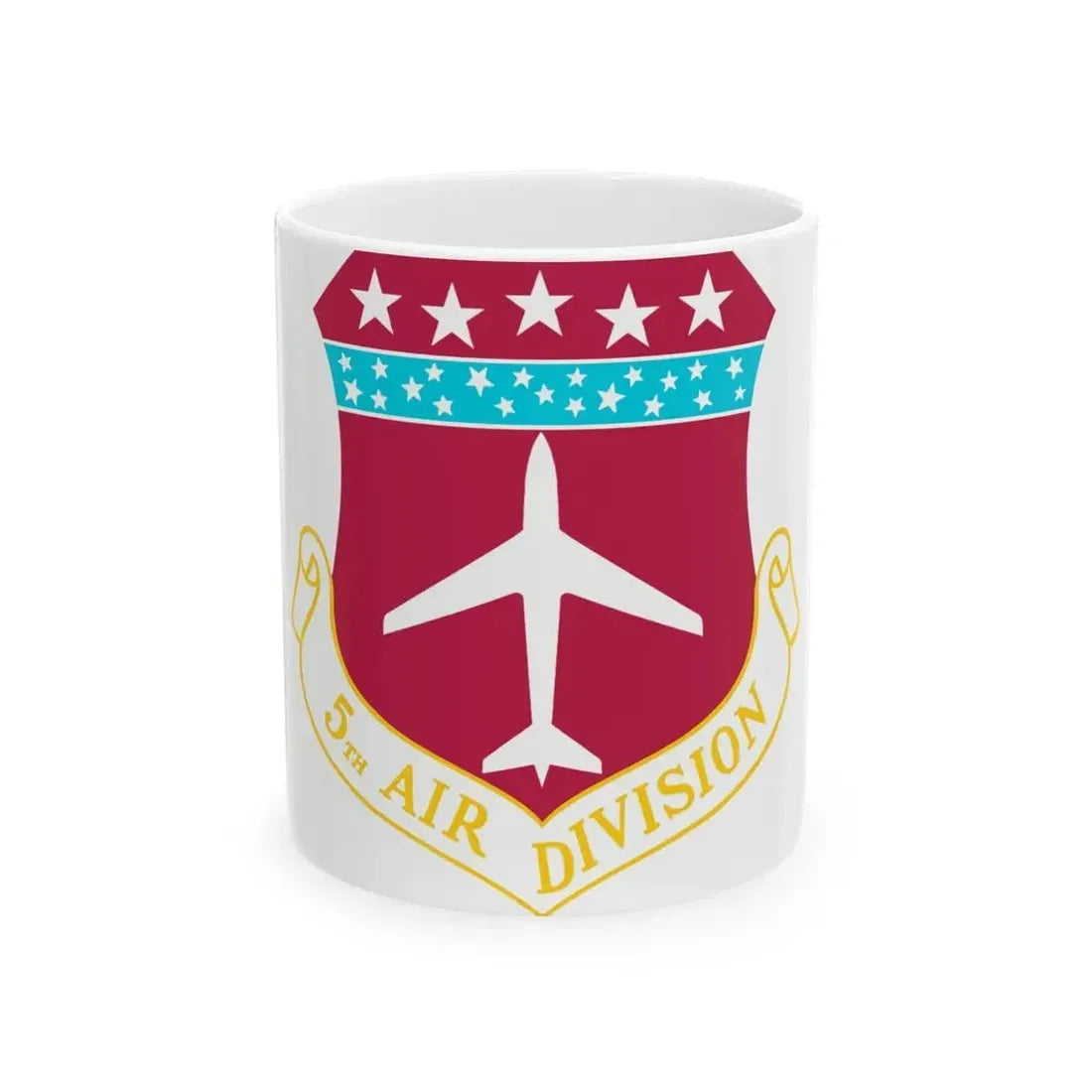 5th Air Division (U.S. Air Force) White Coffee Mug 11oz - Go Mug Yourself