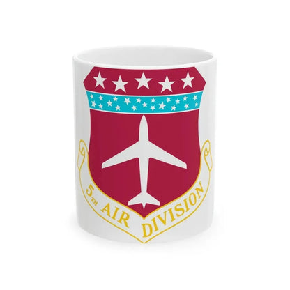 5th Air Division (U.S. Air Force) White Coffee Mug 11oz - Go Mug Yourself