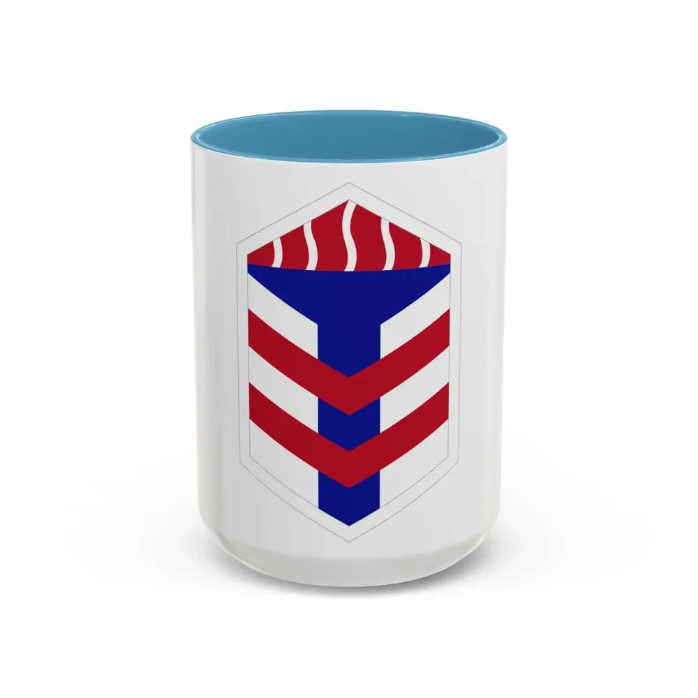 5th Armored Brigade (U.S. Army) Accent Coffee Mug 15oz Light Blue - Go Mug Yourself