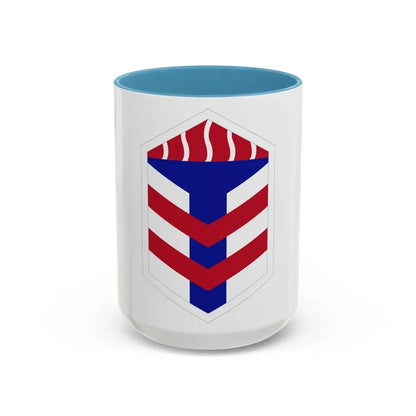 5th Armored Brigade (U.S. Army) Accent Coffee Mug 15oz Light Blue - Go Mug Yourself
