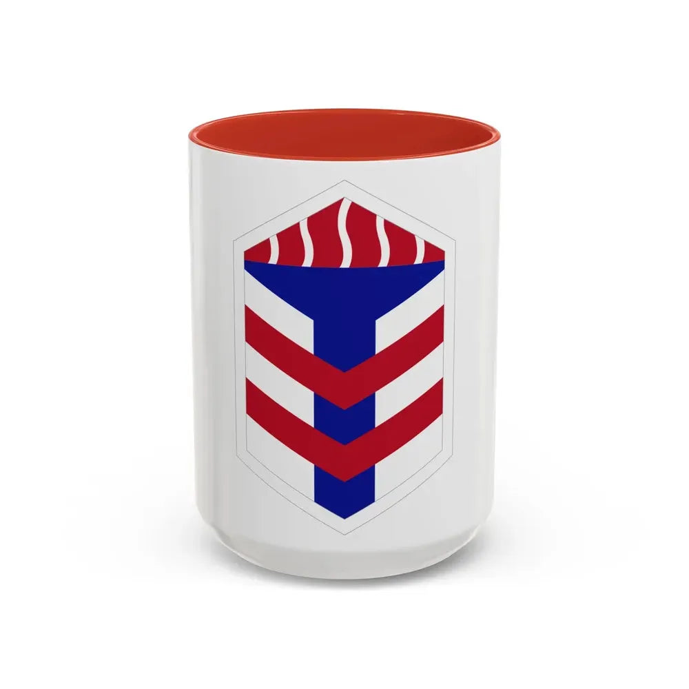 5th Armored Brigade (U.S. Army) Accent Coffee Mug 15oz Red - Go Mug Yourself
