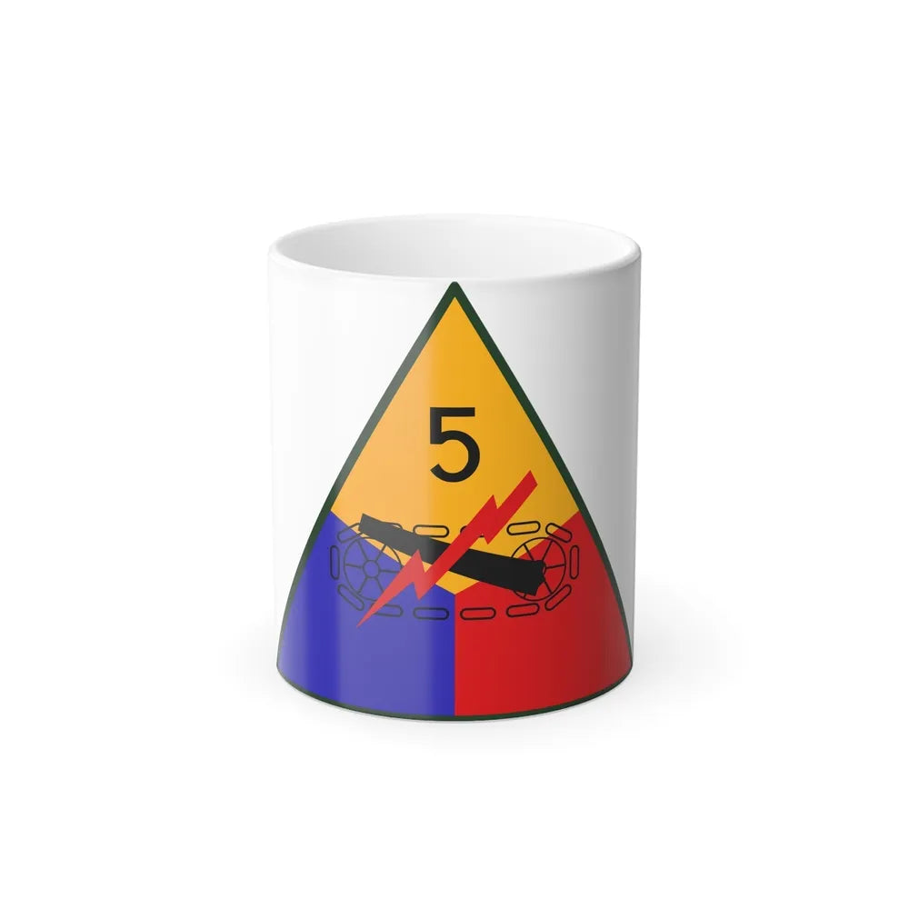 5th Armored Division (U.S. Army) Color Changing Coffee Mug-11oz-Go Mug Yourself