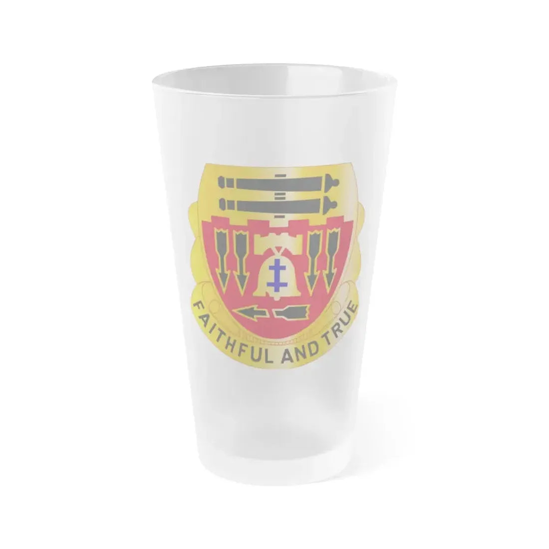 5th Artillery Regiment (U.S. Army) Frosted Pint Glass 16oz Default Title - Go Mug Yourself