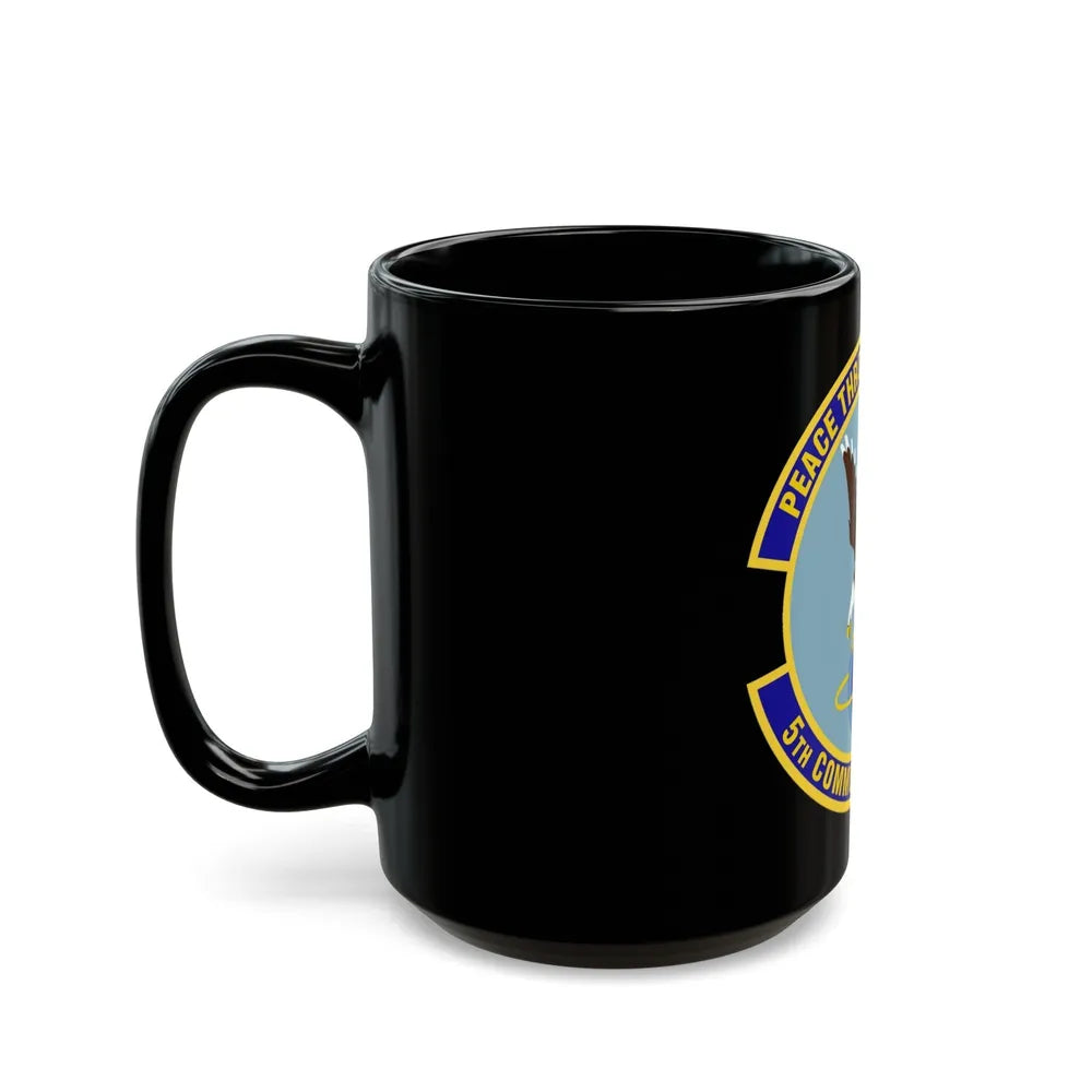 5th Communications Squadron (U.S. Air Force) Black Coffee Mug-Go Mug Yourself