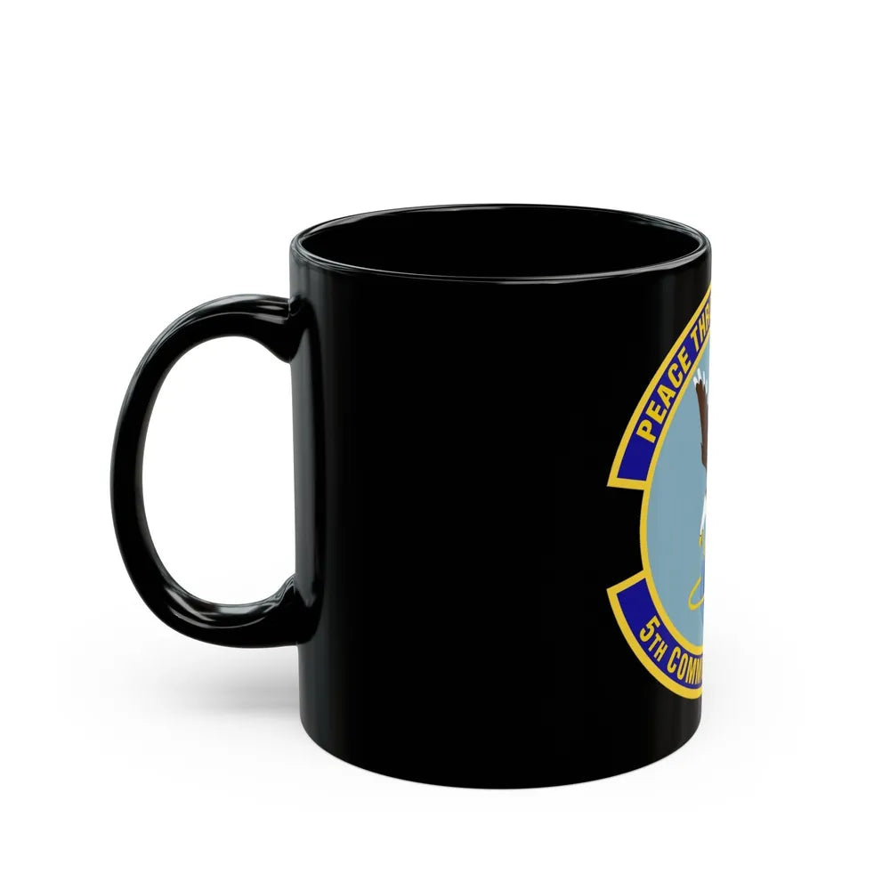 5th Communications Squadron (U.S. Air Force) Black Coffee Mug-Go Mug Yourself