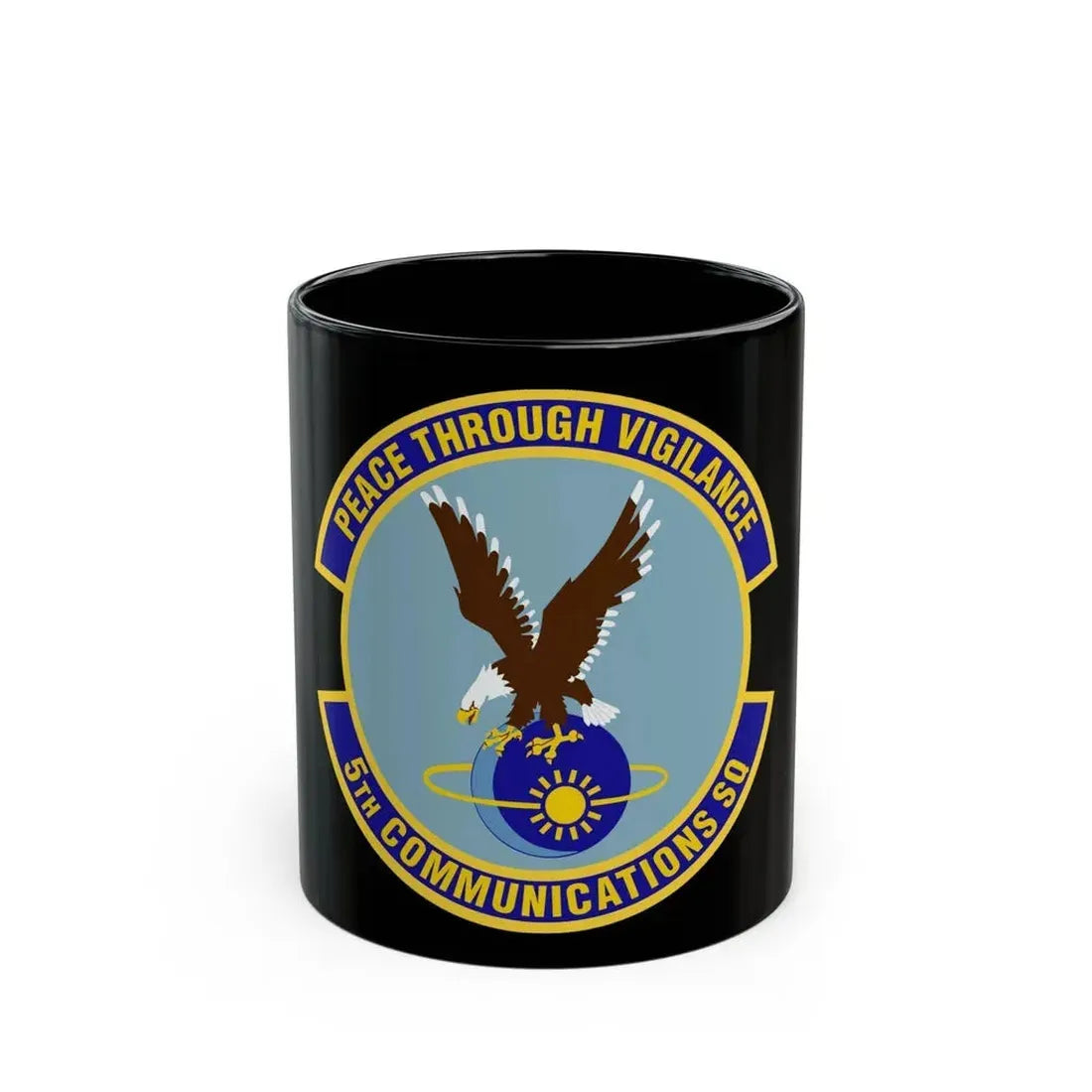 5th Communications Squadron (U.S. Air Force) Black Coffee Mug 11oz - Go Mug Yourself