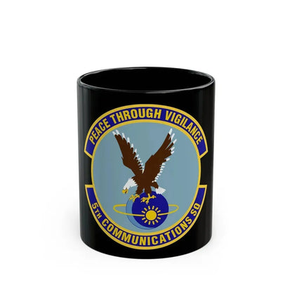 5th Communications Squadron (U.S. Air Force) Black Coffee Mug 11oz - Go Mug Yourself