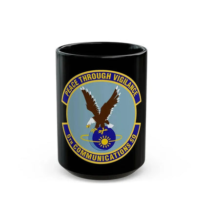 5th Communications Squadron (U.S. Air Force) Black Coffee Mug 15oz - Go Mug Yourself