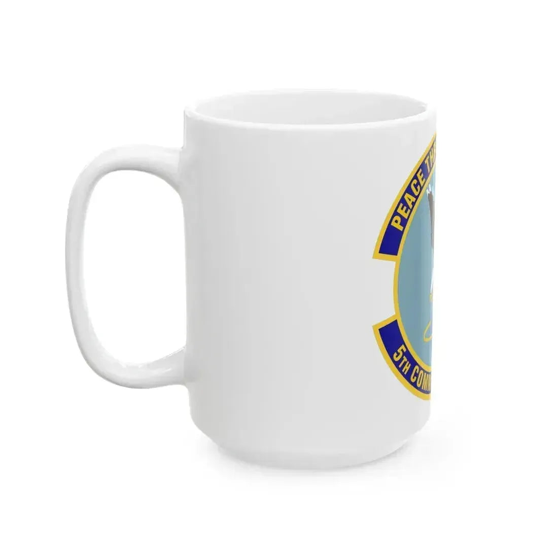 5th Communications Squadron (U.S. Air Force) White Coffee Mug - Go Mug Yourself