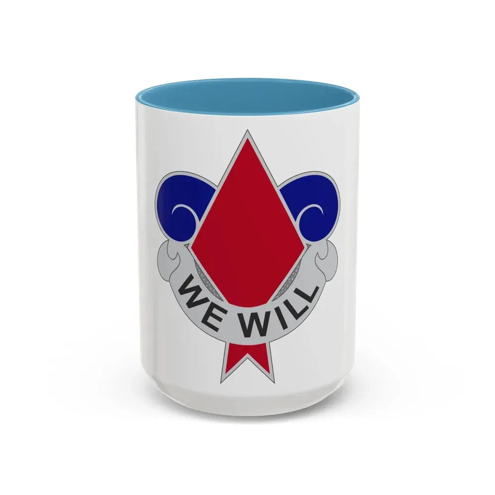 5th Infantry Division (U.S. Army) Accent Coffee Mug 15oz Light Blue - Go Mug Yourself