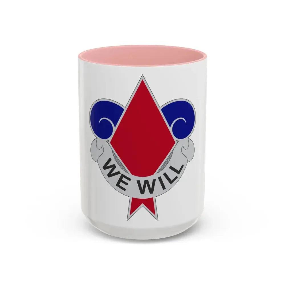 5th Infantry Division (U.S. Army) Accent Coffee Mug 15oz Pink - Go Mug Yourself