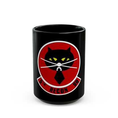 5th Reconnaissance Squadron (U.S. Air Force) Black Coffee Mug-15oz-Go Mug Yourself