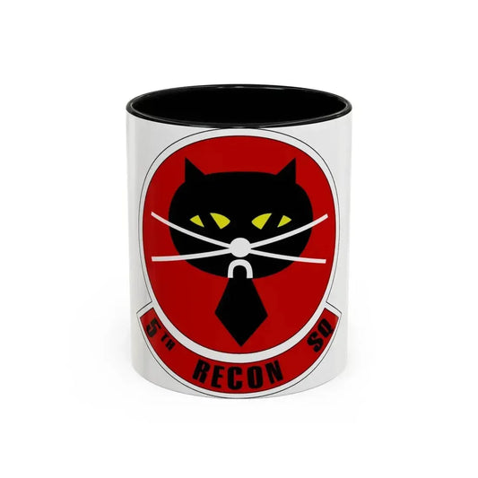 5th Reconnaissance Squadron (U.S. Air Force) Accent Coffee Mug 11oz Black - Go Mug Yourself
