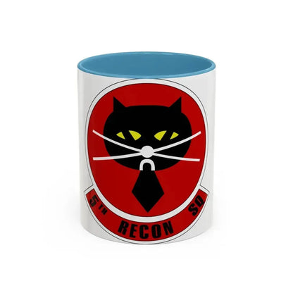 5th Reconnaissance Squadron (U.S. Air Force) Accent Coffee Mug 11oz Light Blue - Go Mug Yourself