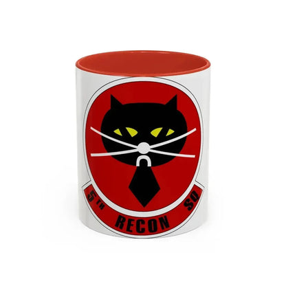 5th Reconnaissance Squadron (U.S. Air Force) Accent Coffee Mug 11oz Red - Go Mug Yourself