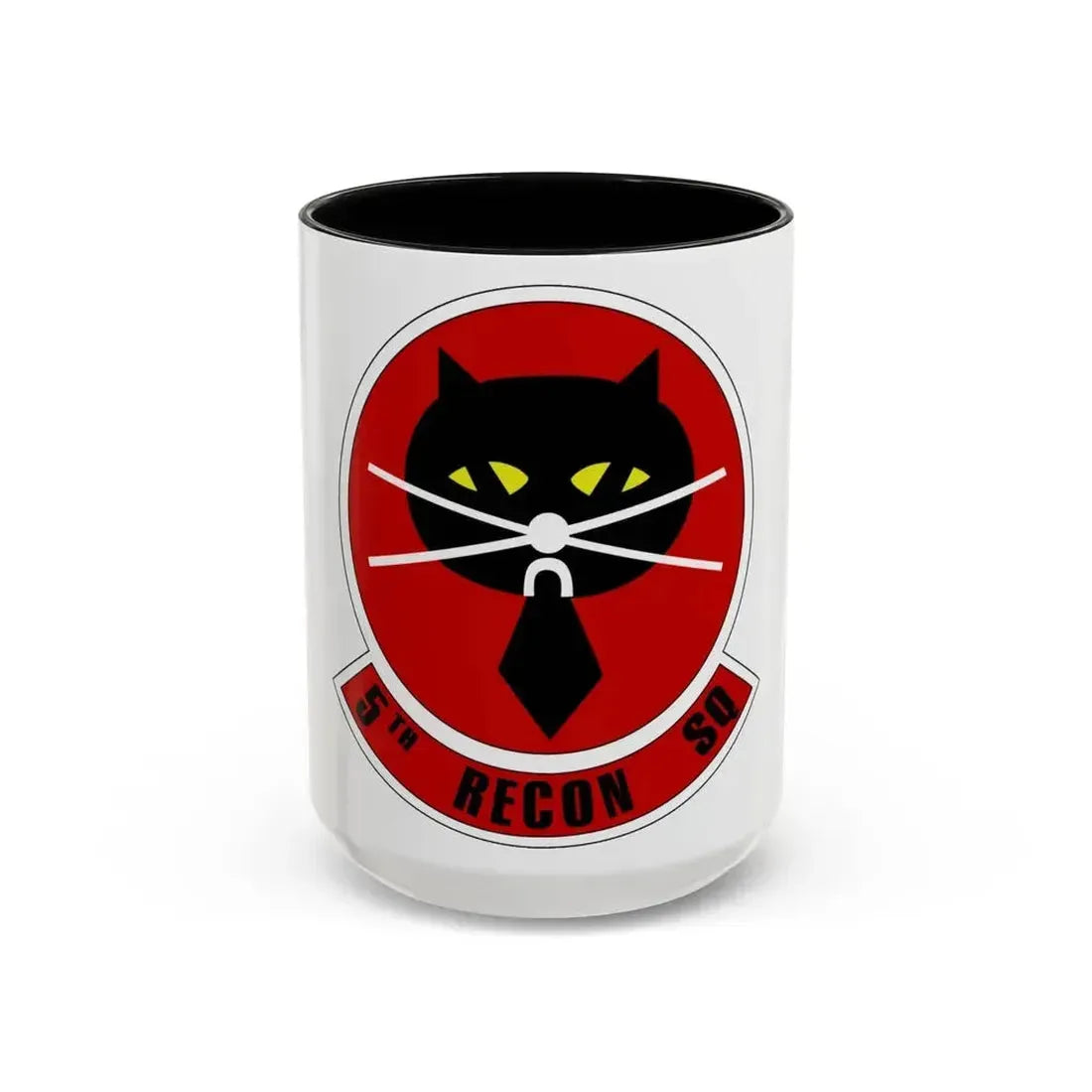 5th Reconnaissance Squadron (U.S. Air Force) Accent Coffee Mug 15oz Black - Go Mug Yourself