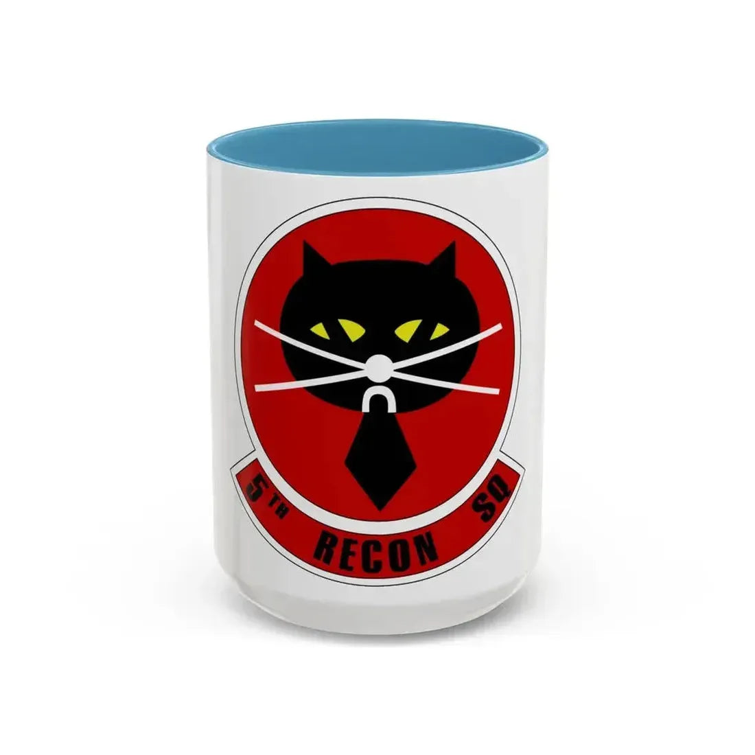 5th Reconnaissance Squadron (U.S. Air Force) Accent Coffee Mug 15oz Light Blue - Go Mug Yourself