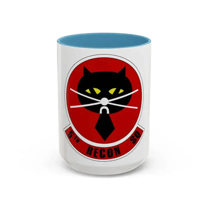5th Reconnaissance Squadron (U.S. Air Force) Accent Coffee Mug 15oz Light Blue - Go Mug Yourself