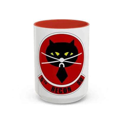 5th Reconnaissance Squadron (U.S. Air Force) Accent Coffee Mug 15oz Red - Go Mug Yourself