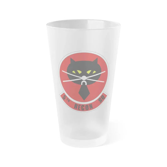 5th Reconnaissance Squadron (U.S. Air Force) Frosted Pint Glass 16oz Default Title - Go Mug Yourself