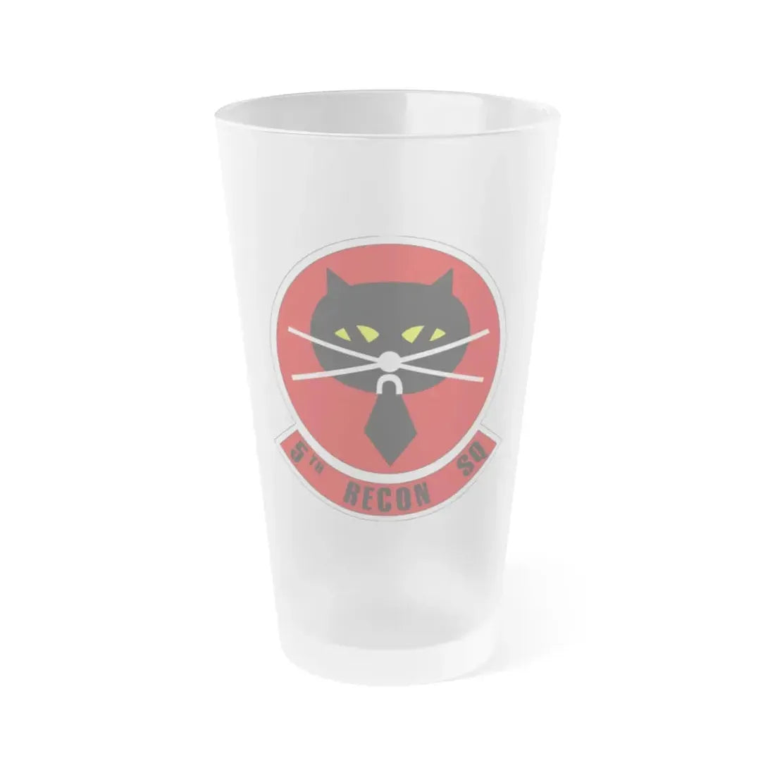 5th Reconnaissance Squadron (U.S. Air Force) Frosted Pint Glass 16oz Default Title - Go Mug Yourself