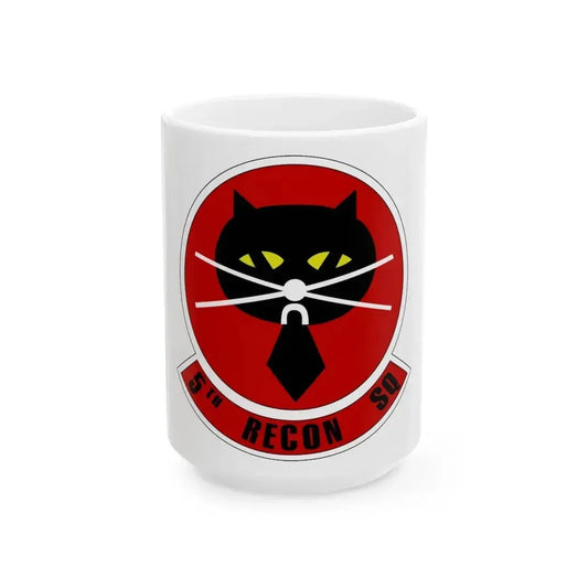 5th Reconnaissance Squadron (U.S. Air Force) White Coffee Mug 15oz - Go Mug Yourself