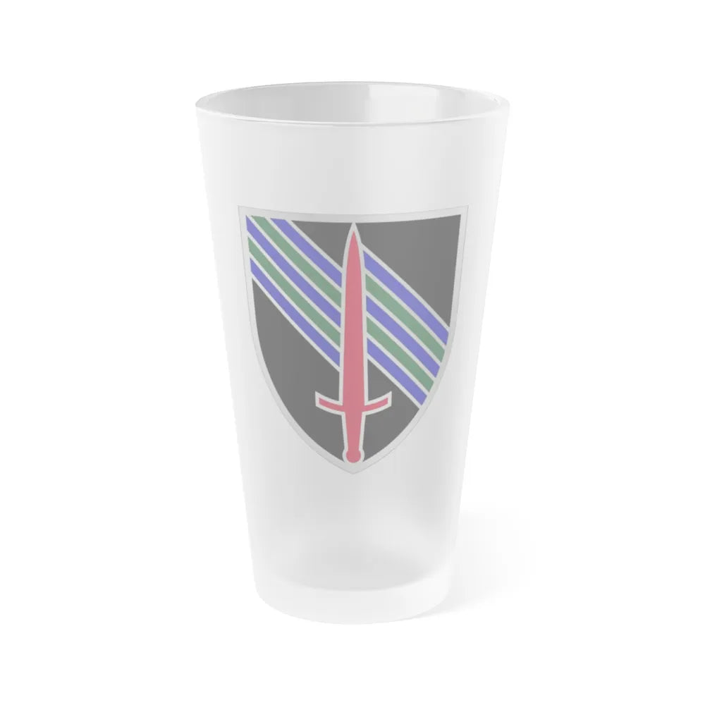 5th Security Force Assistance Brigade (U.S. Army) Frosted Pint Glass 16oz-Go Mug Yourself