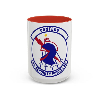 5th Security Forces Squadron (U.S. Air Force) Accent Coffee Mug 15oz Red - Go Mug Yourself