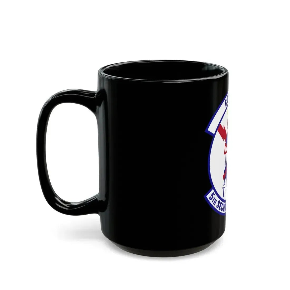 5th Security Forces Squadron (U.S. Air Force) Black Coffee Mug - Go Mug Yourself