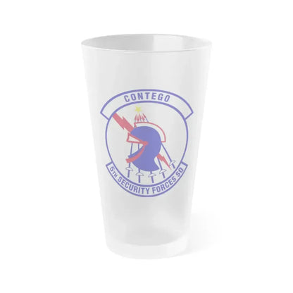 5th Security Forces Squadron (U.S. Air Force) Frosted Pint Glass 16oz 16oz Frosted - Go Mug Yourself