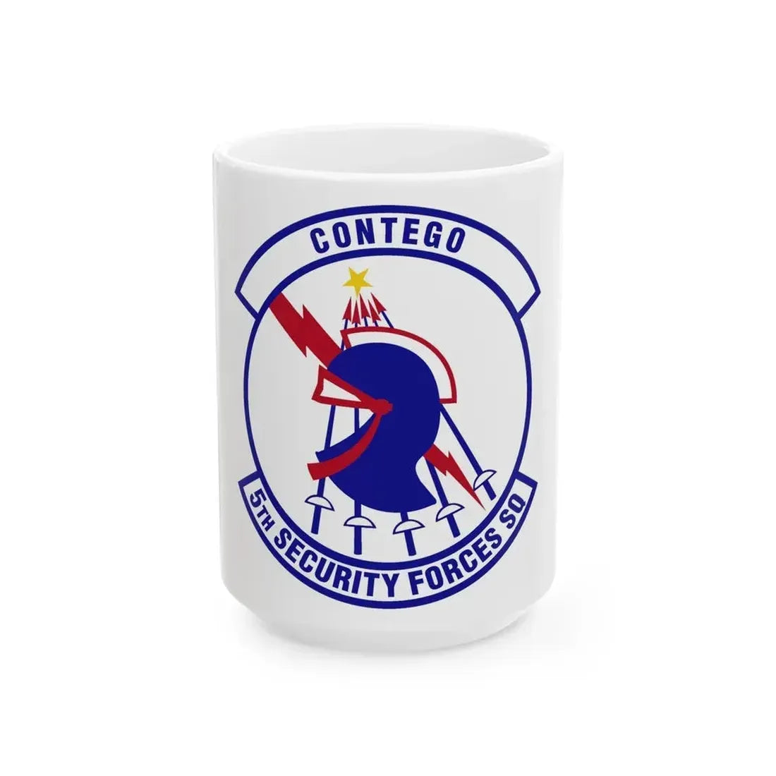 5th Security Forces Squadron (U.S. Air Force) White Coffee Mug 15oz - Go Mug Yourself