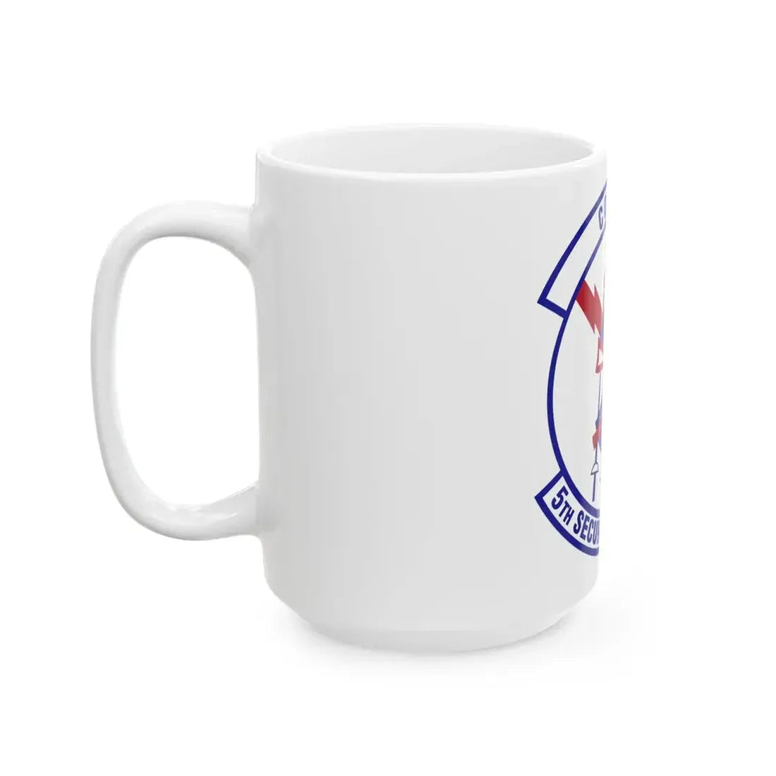 5th Security Forces Squadron (U.S. Air Force) White Coffee Mug - Go Mug Yourself