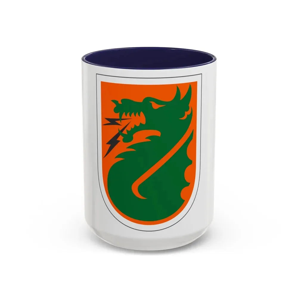 5th Signal Command (U.S. Army) Accent Coffee Mug 15oz Navy - Go Mug Yourself