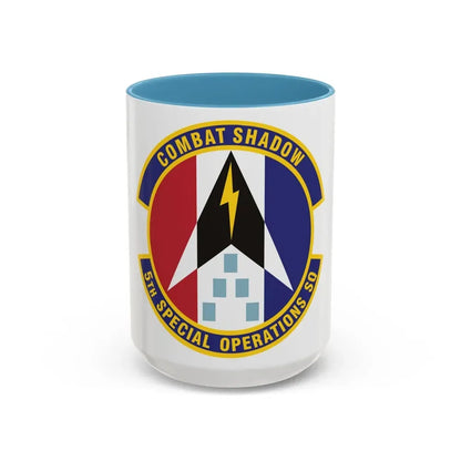 5th Special Operations Squadron (U.S. Air Force) Accent Coffee Mug 15oz Light Blue - Go Mug Yourself