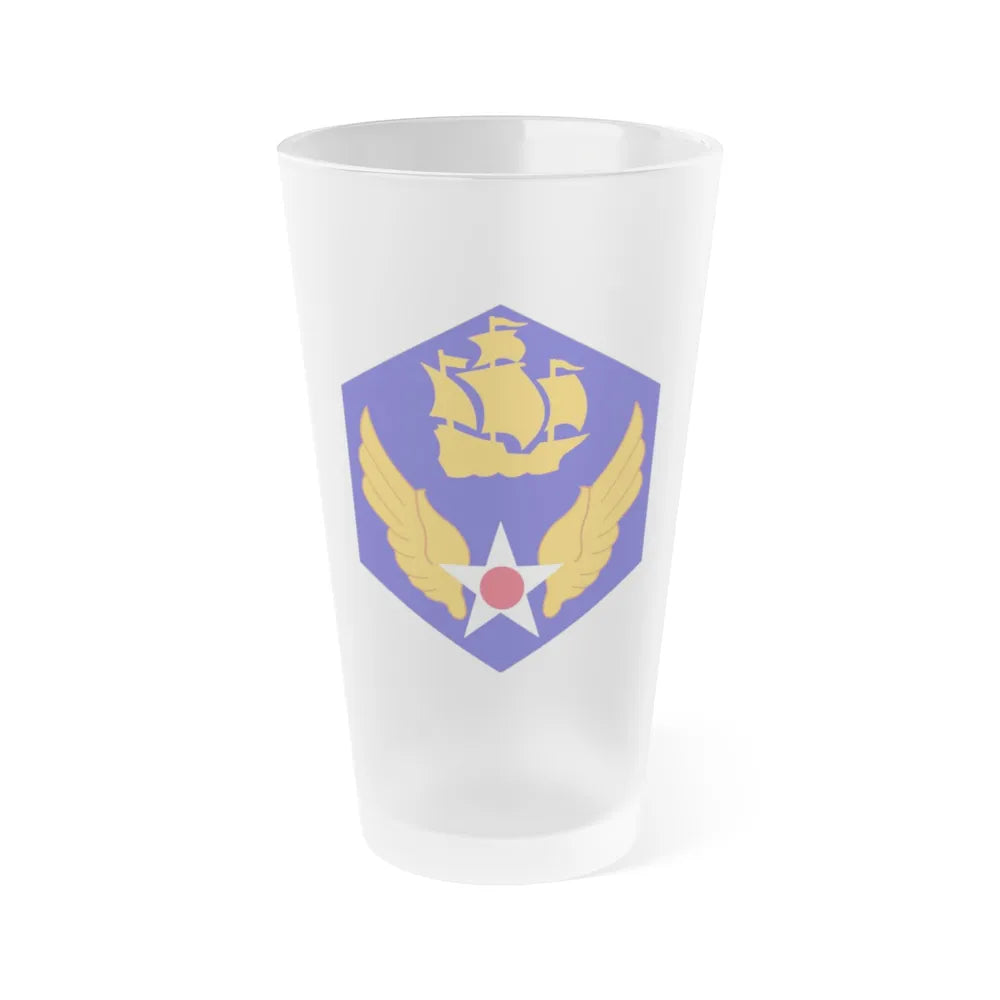 6 Air Force (U.S. Army) Frosted Pint Glass 16oz-Go Mug Yourself