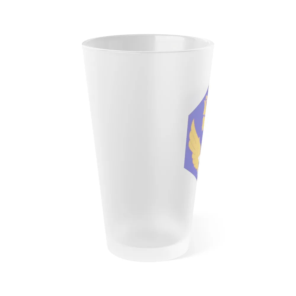 6 Air Force (U.S. Army) Frosted Pint Glass 16oz-Go Mug Yourself