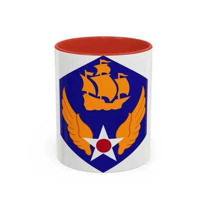 6 Air Force (U.S. Army) Accent Coffee Mug 11oz Red - Go Mug Yourself