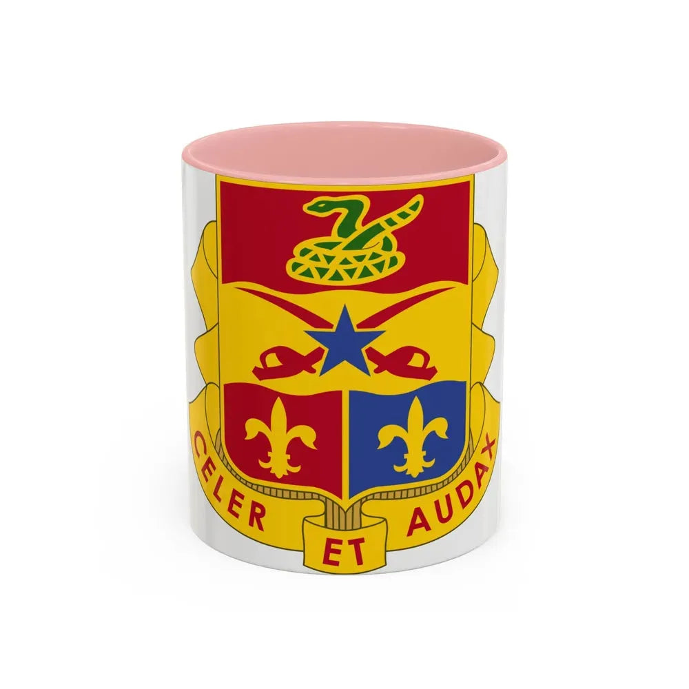 6 Artillery Regiment (U.S. Army) Accent Coffee Mug 11oz Pink - Go Mug Yourself