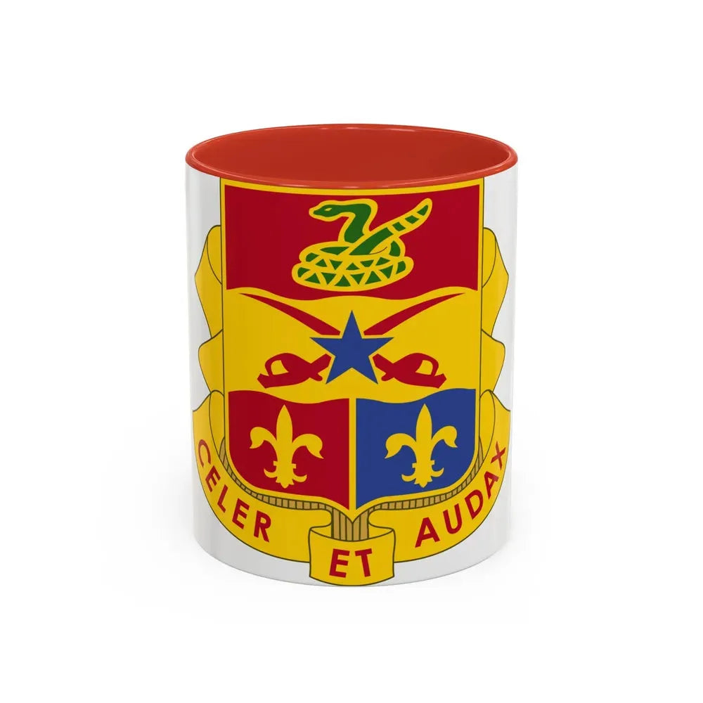 6 Artillery Regiment (U.S. Army) Accent Coffee Mug 11oz Red - Go Mug Yourself