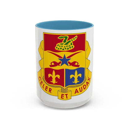 6 Artillery Regiment (U.S. Army) Accent Coffee Mug 15oz Light Blue - Go Mug Yourself