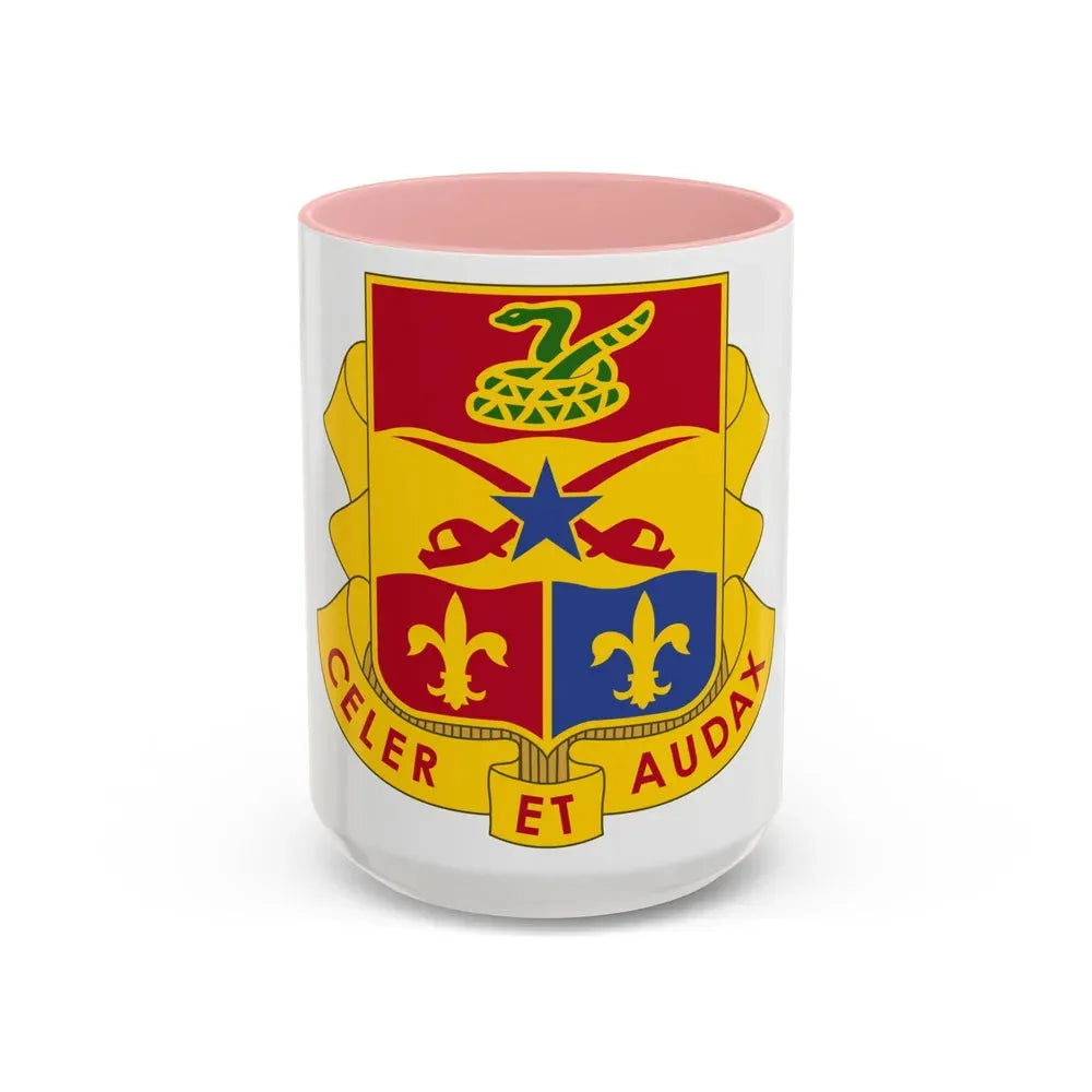 6 Artillery Regiment (U.S. Army) Accent Coffee Mug 15oz Pink - Go Mug Yourself