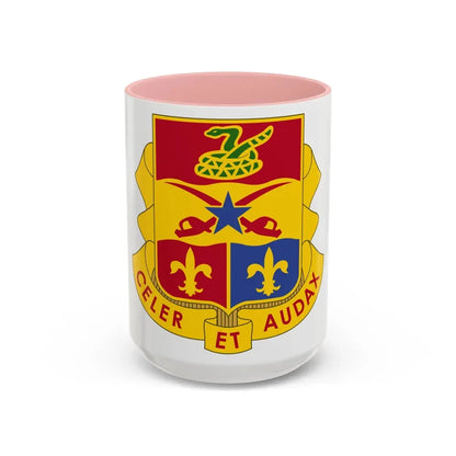 6 Artillery Regiment (U.S. Army) Accent Coffee Mug 15oz Pink - Go Mug Yourself