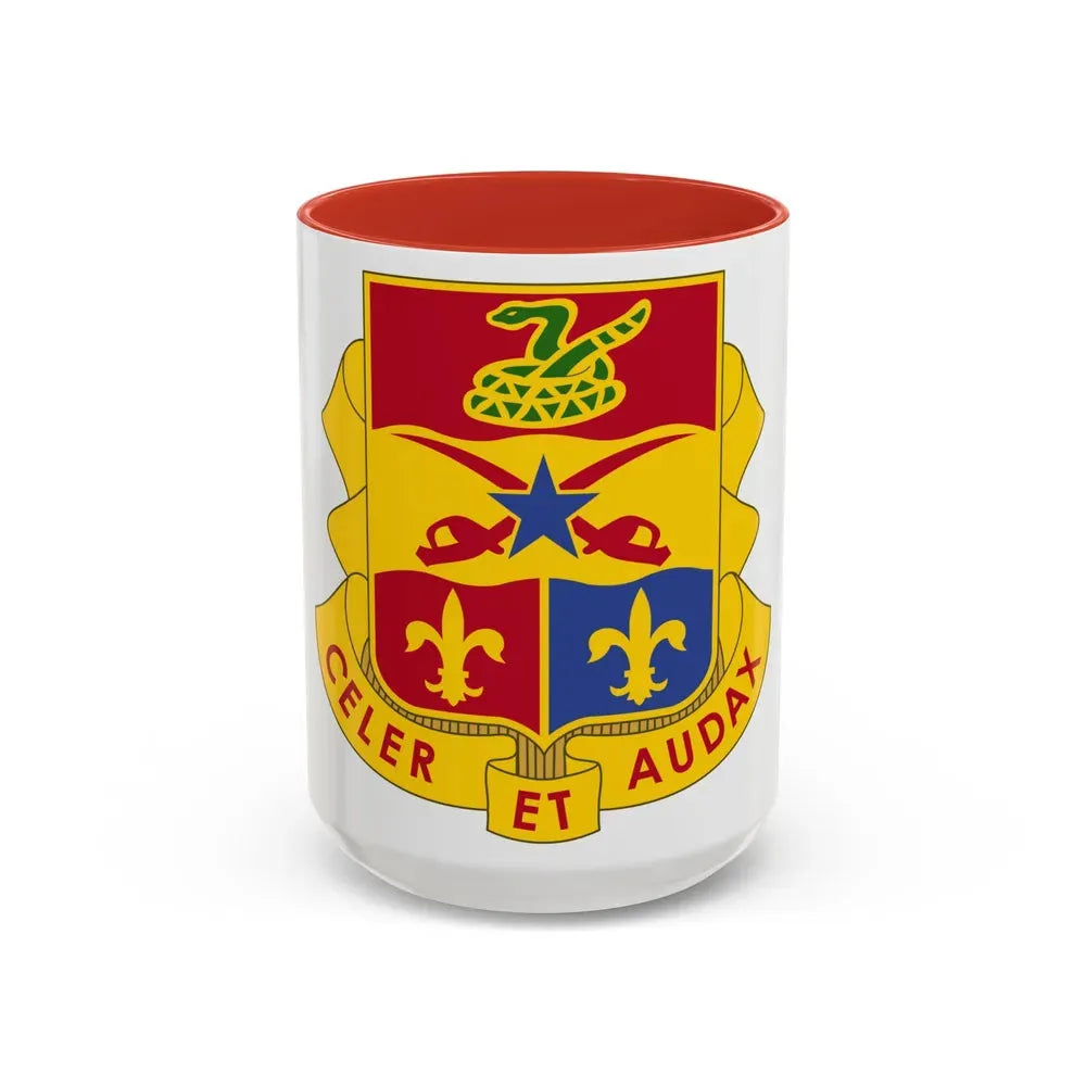 6 Artillery Regiment (U.S. Army) Accent Coffee Mug 15oz Red - Go Mug Yourself