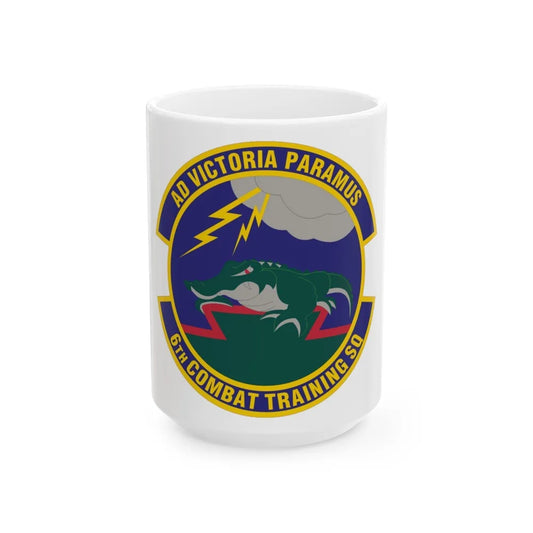 6 Combat Training Squadron ACC (U.S. Air Force) White Coffee Mug-15oz-Go Mug Yourself