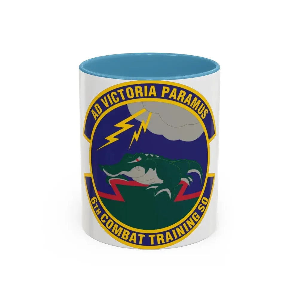 6 Combat Training Squadron ACC (U.S. Air Force) Accent Coffee Mug 11oz Light Blue - Go Mug Yourself