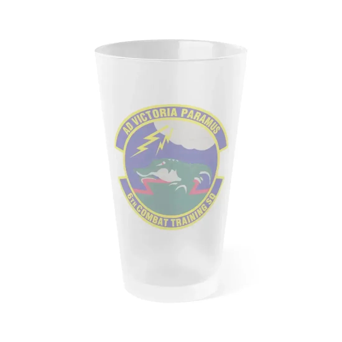 6 Combat Training Squadron ACC (U.S. Air Force) Frosted Pint Glass 16oz 16oz Frosted - Go Mug Yourself